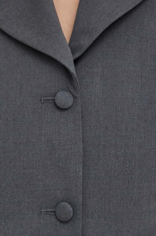 Blazer s příměsí vlny Remain 501269514 šedá
