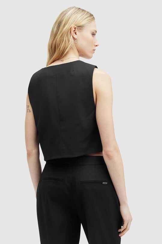 Îmbrăcăminte AllSaints vesta NELLIE WAISTCOAT WT512Z negru