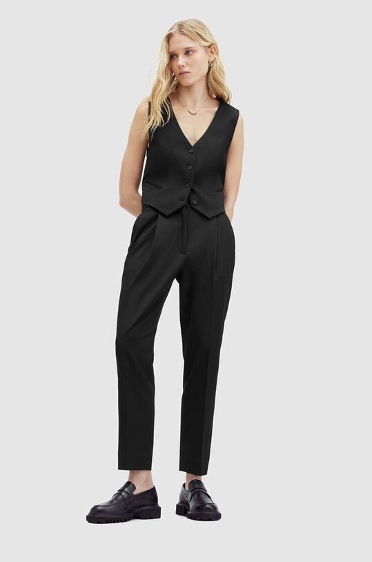 AllSaints vesta NELLIE WAISTCOAT WT512Z negru