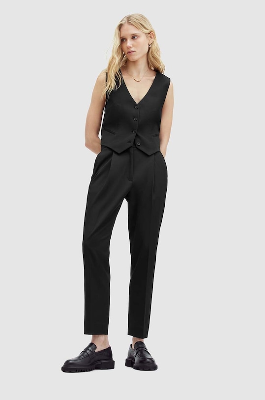 Telovnik AllSaints NELLIE WAISTCOAT WT512Z črna
