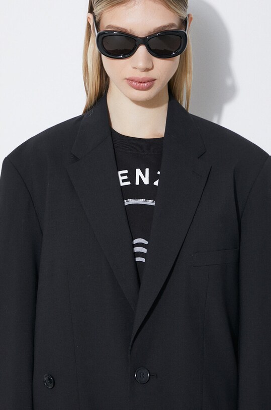 Kenzo wool jacket Solid Kimono Blazer FE52VE2469RB.99 black