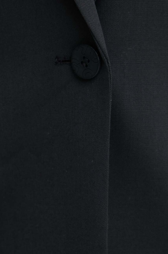 Blazer s příměsí vlny HUGO 50516447 černá