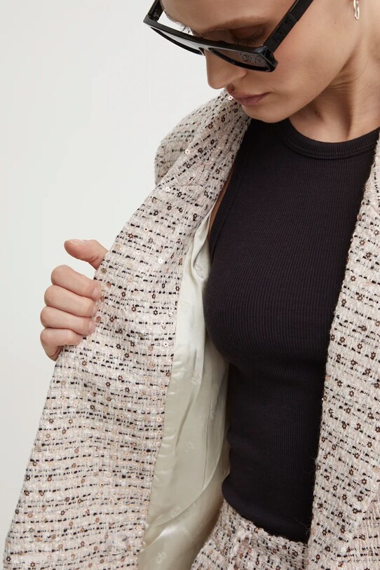 Sako s prímesou vlny Bruuns Bazaar StickweedBBGrande blazer BBW3958