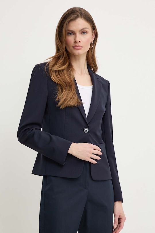 BOSS geaca de lana cu captuseala bleumarin 50490020