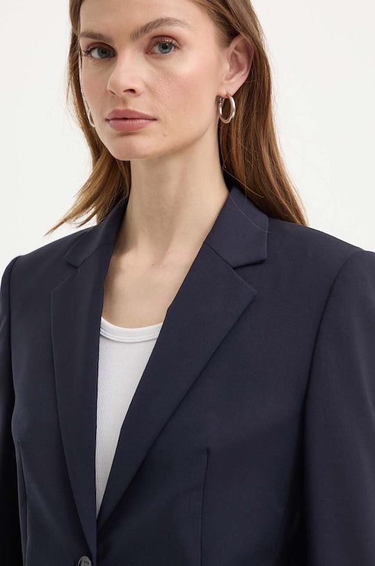 BOSS geaca de lana bleumarin 50490020