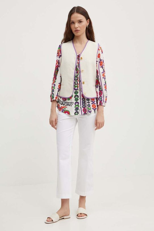 La Petite Française kamizelka GALAXIE PFGALAXIE beżowy SS24