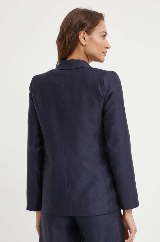 Oblečenie Sako s prímesou ľanu La Petite Française VOYANTE PFVOYANTE tmavomodrá