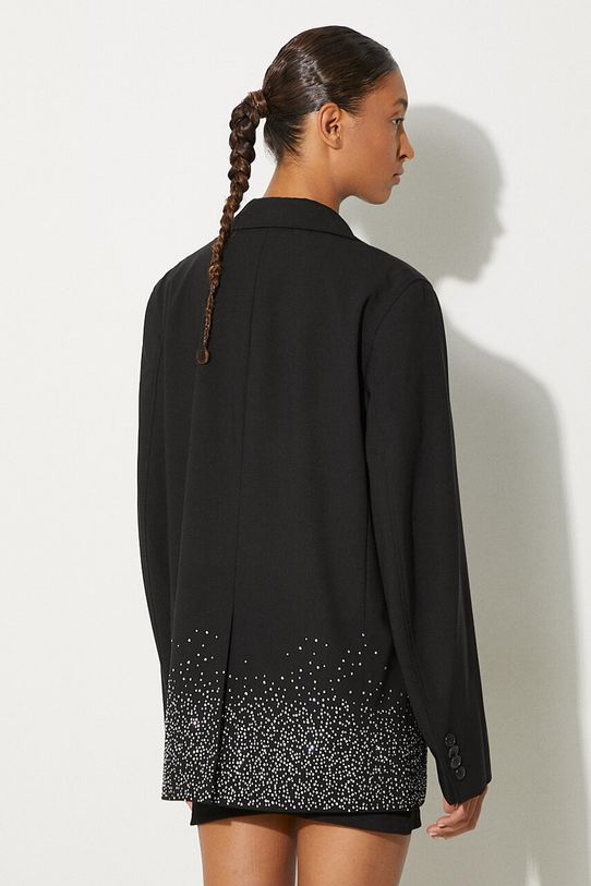 Ρούχα Μάλλινο σακάκι JW Anderson Crystal Hem Blazer JK0308.PG1321.999 μαύρο