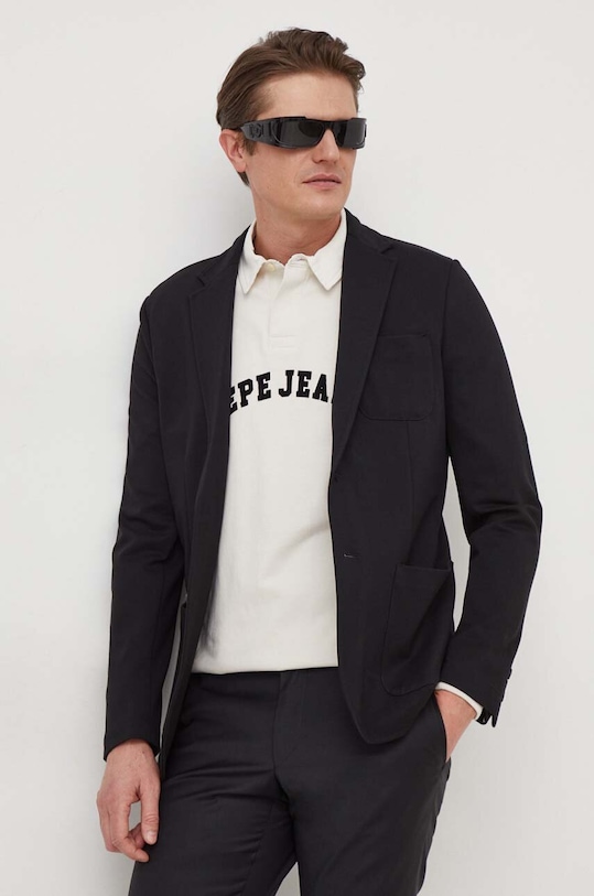 Guess marynarka TYRON regular czarny M3BN09.WFOT2