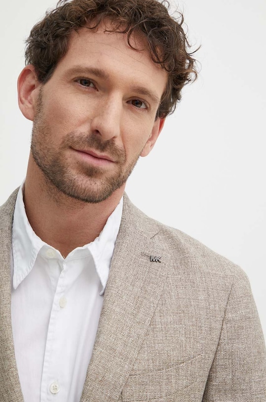 Michael Kors geaca de lana bej MK0BL01037