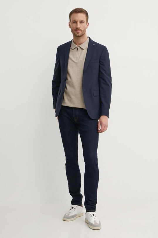 Michael Kors blazer con aggiunta di lana MK0SB01032 blu navy SS24
