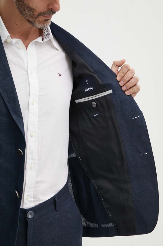 Ľanové sako Joop! Hoverest 30041961 tmavomodrá