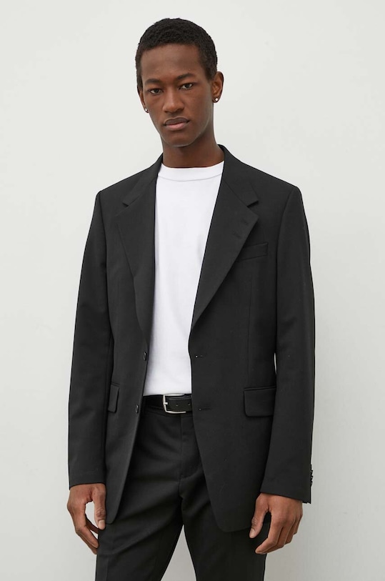 Blazer s příměsí vlny Tiger Of Sweden Jazon slim černá T72171002
