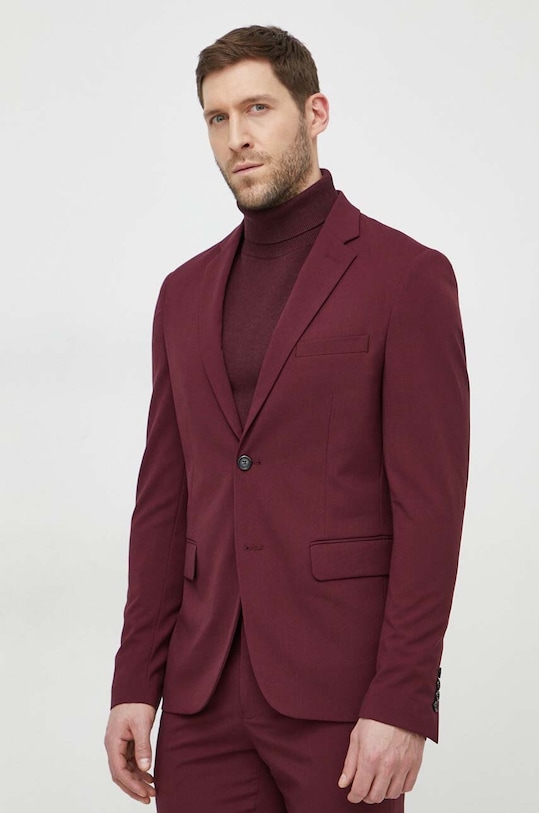 Odzież Lindbergh garnitur 30.61040.BURGUNDY bordowy