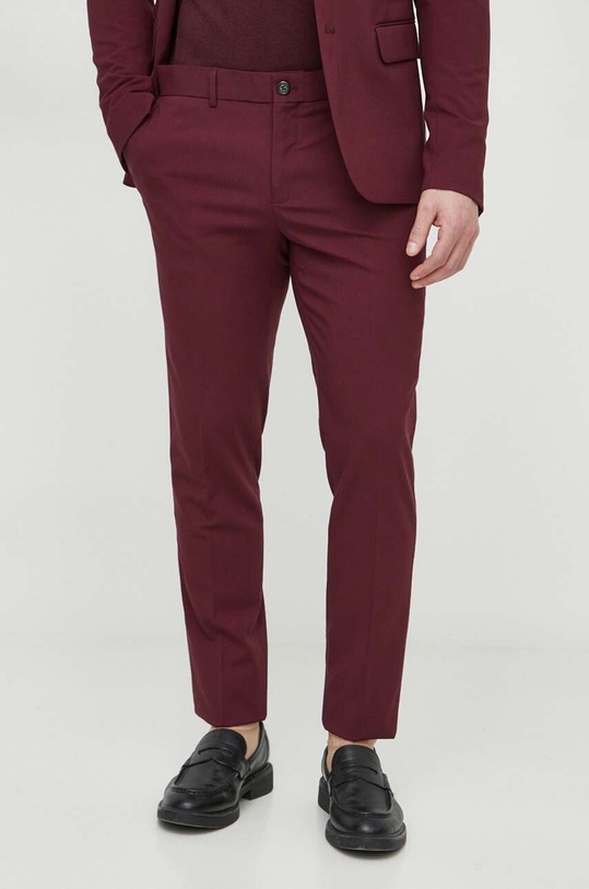 Oblek Lindbergh burgundské 30.61040.BURGUNDY