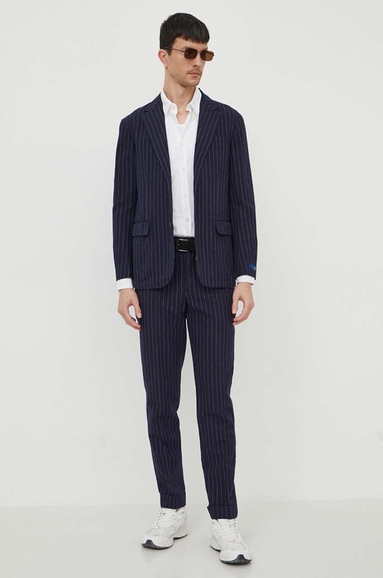 Polo Ralph Lauren giacca in lino misto 715935006 blu navy SS24