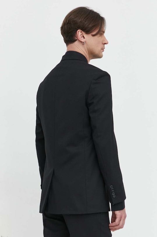 Odzież HUGO marynarka z domieszką wełny 50516038 czarny
