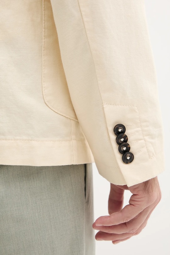 United Colors of Benetton blazer din amestec de in 2YQSUW014 bej