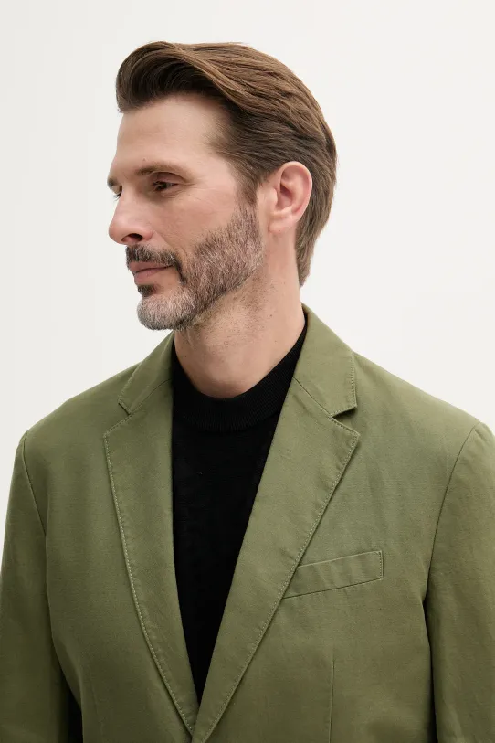 United Colors of Benetton blazer din amestec de in verde 2YQSUW014