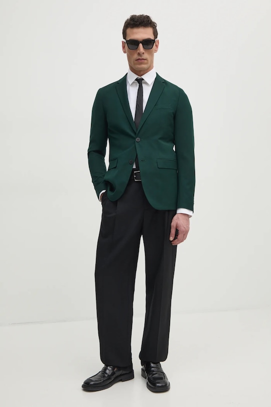 Sisley marynarka 2KI352Y89 zielony SS25