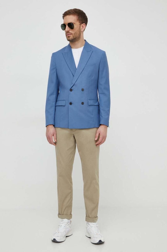 Піджак Sisley 2KI3SW01N блакитний SS24