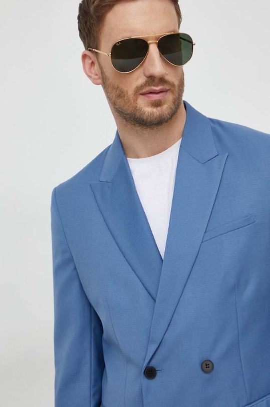 Піджак Sisley блакитний 2KI3SW01N