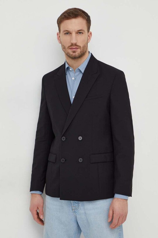 Піджак Sisley slim чорний 2KI3SW01N