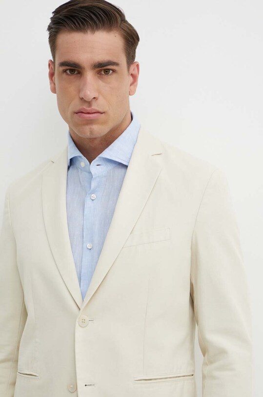 Sisley sacou din bumbac bej 2WMDSW01U