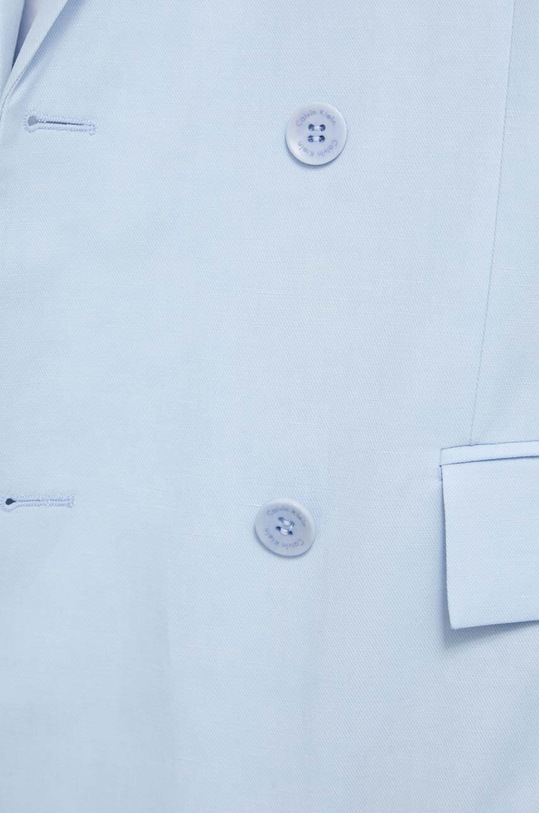 Blazer με μείγμα λινών Calvin Klein K10K112649 μπλε