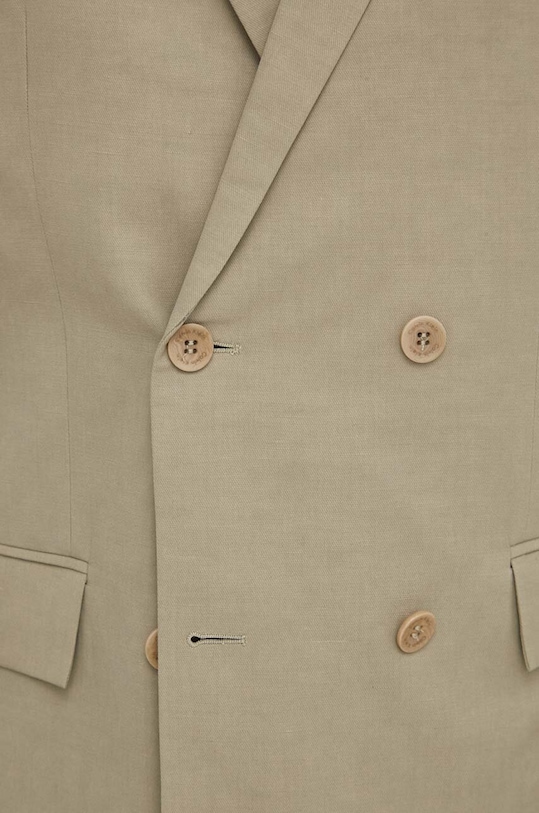 Calvin Klein blézer vászonkeverékből K10K112649 bézs