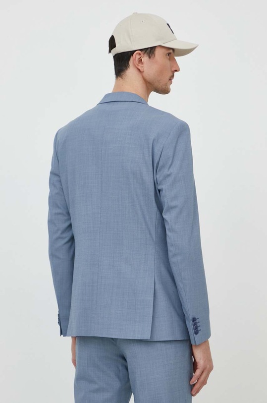 Îmbrăcăminte Calvin Klein sacou din lână K10K112583 albastru