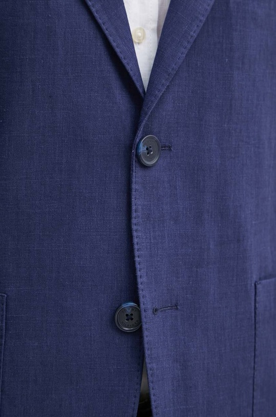 Tommy Hilfiger marynarka lniana granatowy MW0MW35214