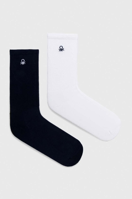 United Colors of Benetton skarpetki dziecięce 2-pack skarpetki długie biały 6AO30702A.B.G.Seasonal