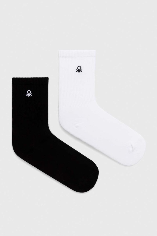 United Colors of Benetton skarpetki dziecięce 2-pack skarpetki długie czarny 6AO30702A.B.G.Seasonal
