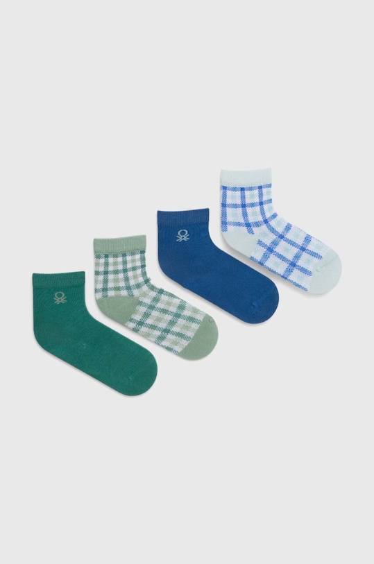 United Colors of Benetton skarpetki dziecięce 4-pack skarpetki długie zielony 6AO307034.G.Seasonal