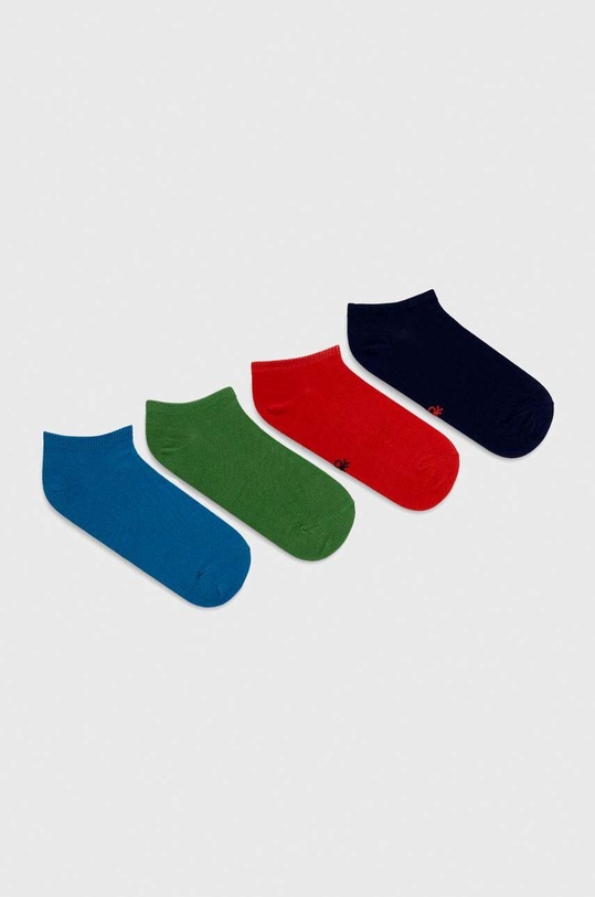 Detské ponožky United Colors of Benetton 4-pak krátke ponožky viacfarebná 6GRD07024.G.Seasonal