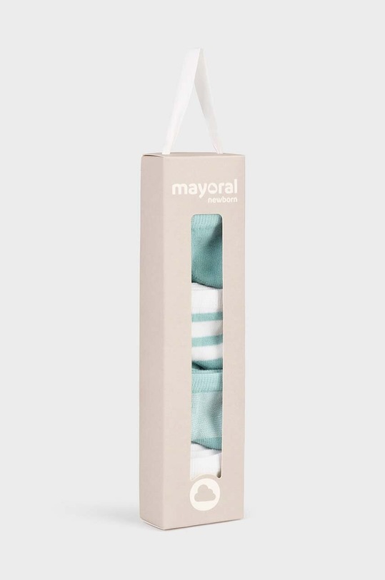 Chłopiec Mayoral Newborn skarpetki niemowlęce 4-pack 9706.1A.Newborn.PPYH turkusowy