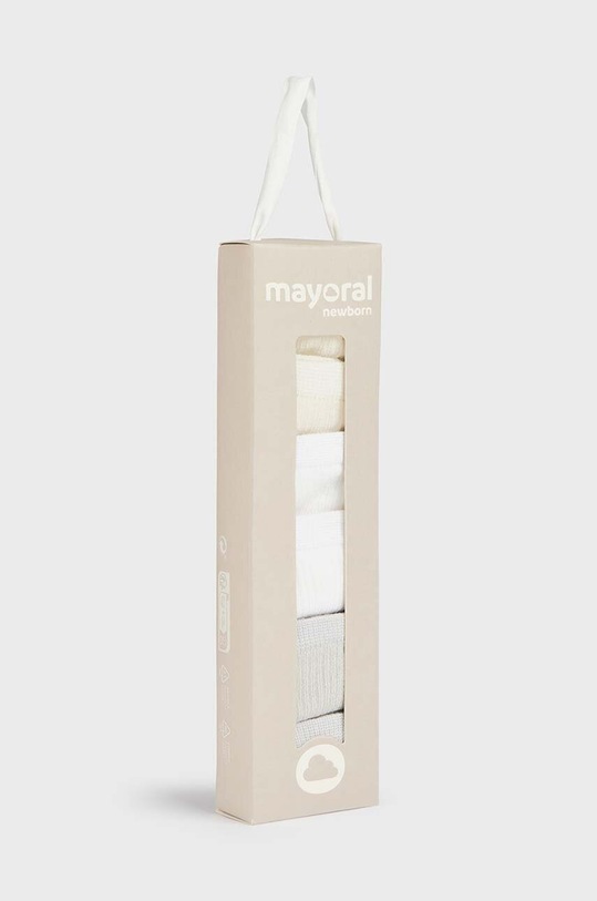 Chłopiec Mayoral Newborn skarpetki niemowlęce 6-pack 9707.1C.Newborn.PPYH beżowy