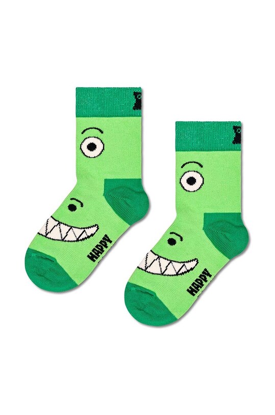 Хлопчик Дитячі шкарпетки Happy Socks Kids Dino Socks 2-pack P000808 зелений