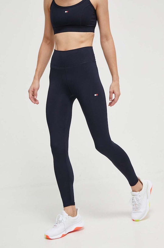 Легінси Tommy Hilfiger з еластаном темно-синій WW0WW41082