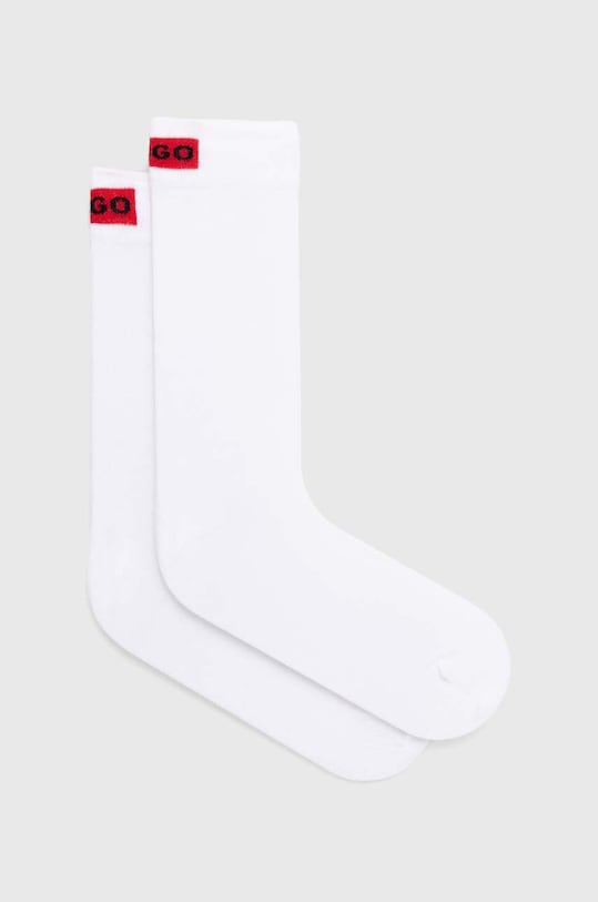 HUGO sosete 2-pack sosete lungi alb 50502046