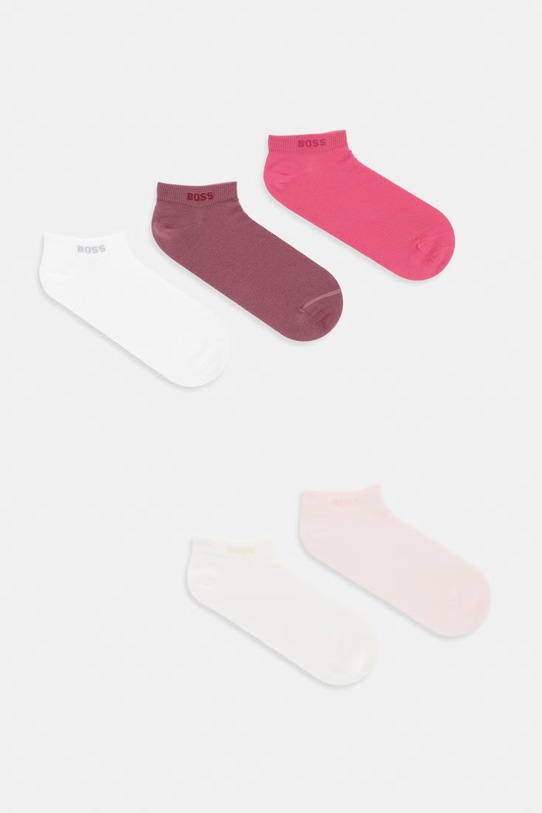 BOSS skarpety damskie z bawełną 5P AS Logo CC W 5-pack różowy 50514840