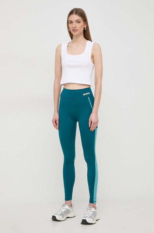 BOSS legginsy 50517926 turkusowy SS24