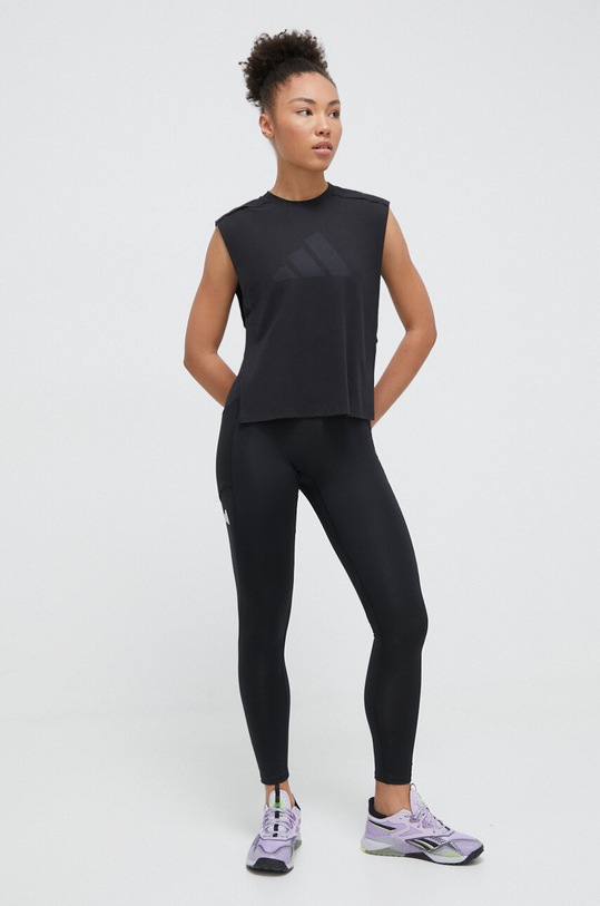 adidas Performance legginsy treningowe Match IK2264 czarny SS24