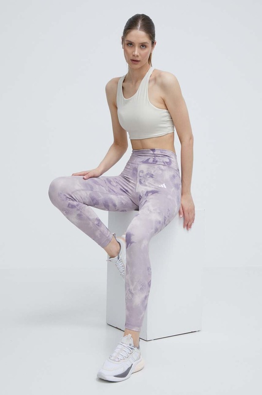 adidas Performance legginsy treningowe Training Essentials wzorzyste różowy IN6990