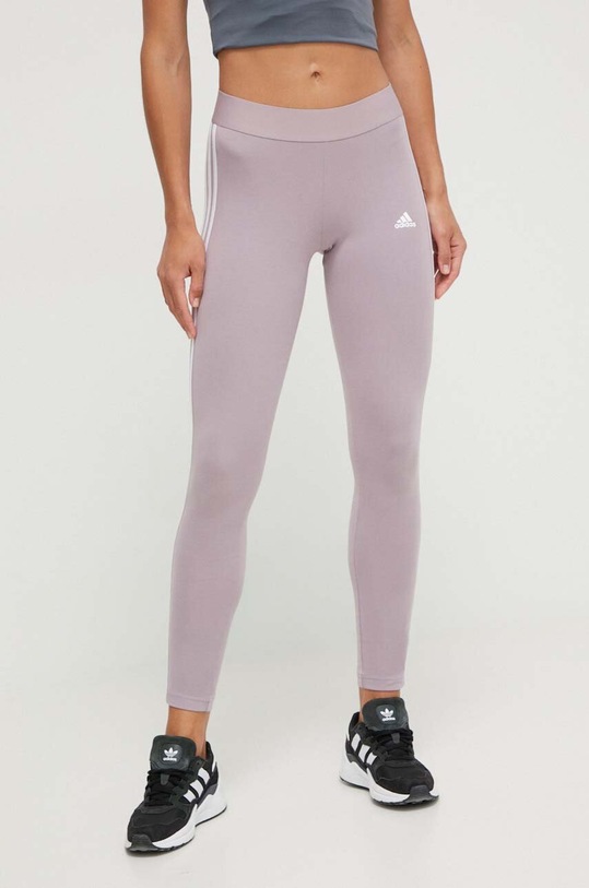 Legíny adidas pletenina fialová IR5347
