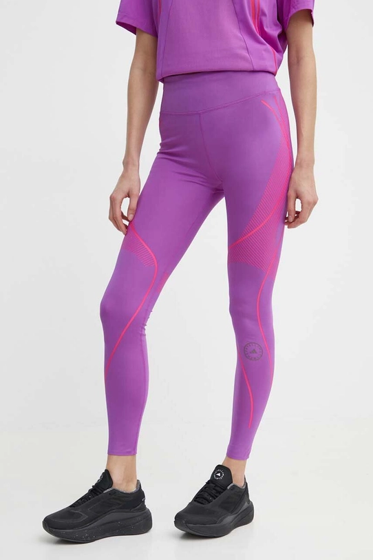 adidas by Stella McCartney leggins de antrenament Truepace tricotaj violet IT5786