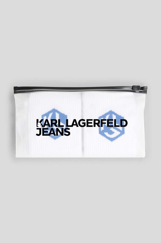 Karl Lagerfeld Jeans skarpetki 2-pack biały 240J6001