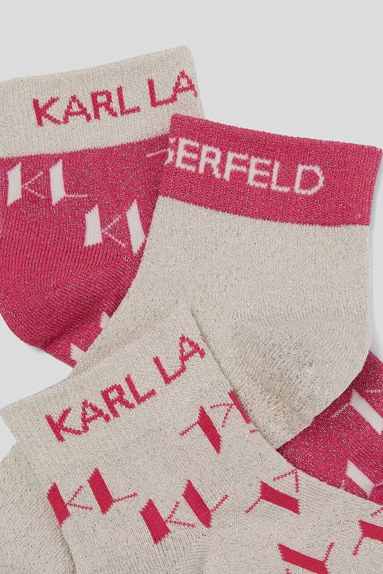 Odzież Karl Lagerfeld skarpetki 3-pack 240W6001 różowy