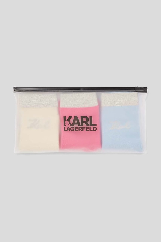 Ponožky Karl Lagerfeld 3-pak viacfarebná 240W6002